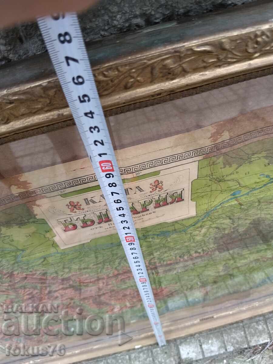 Old Tsarist Bulgarian map of Bulgaria - 6