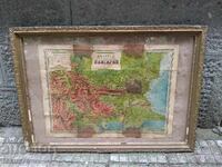 Old Tsarist Bulgarian map of Bulgaria