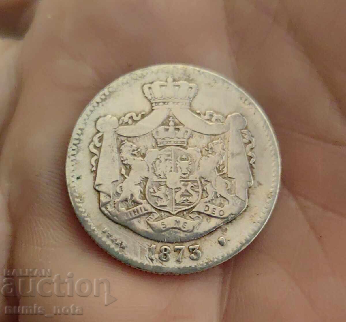 2 леи 1873 година Румъния