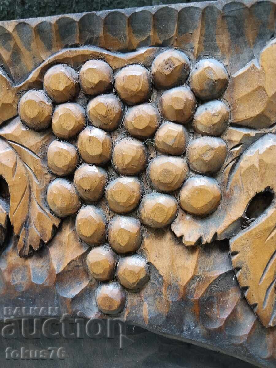 Unique large wooden panel wood carving - grandfather pouring rakia - 5 Unique large wooden panel wood carving - grandfather pouring rakia - 5