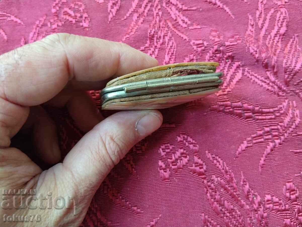 Auction  Collectible miniature purse box sedef 19th c