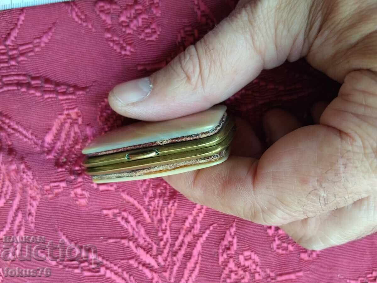 Collectible miniature purse box sedef 19th c - 5