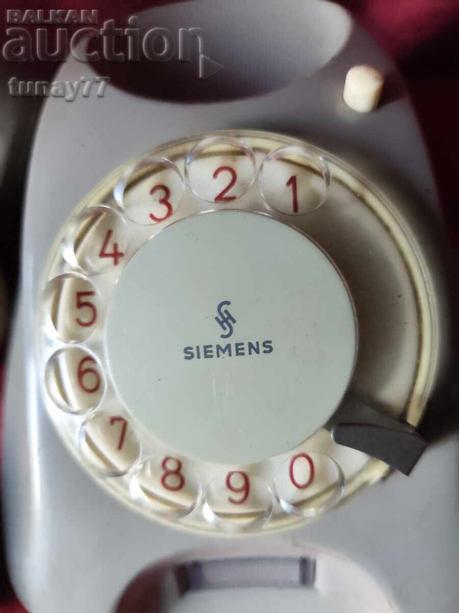 Доставка на телефон Siemens с шайба за избиране (ротационен телефон). О Доставка на телефон Siemens с шайба за избиране (ротационен телефон). О