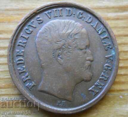 1 calificare 1853 - Danemarca (regele Frederic al VII-lea) cu preț € 7.70 | 15.06 BGN