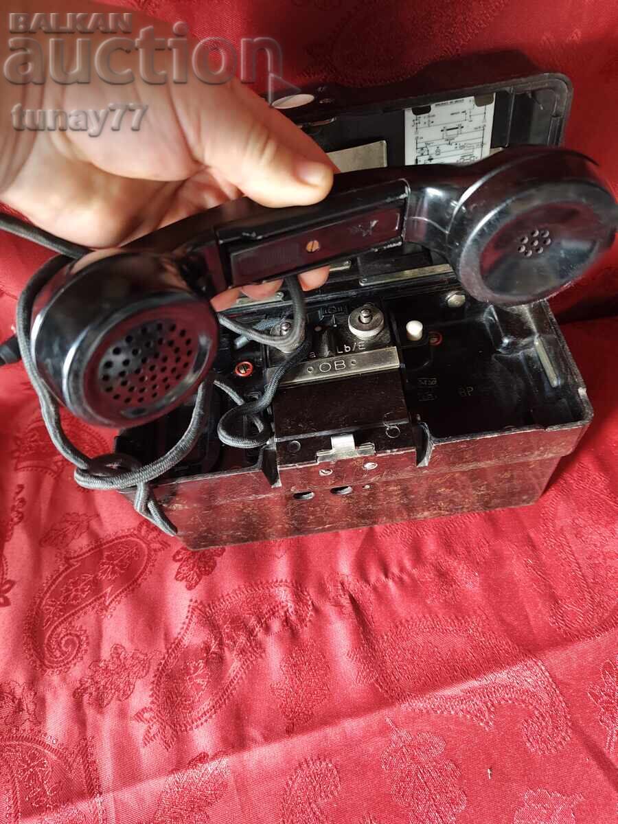 Telefon de campanie german din Al Doilea Război Mondial — FF33 (Feld - 7 Telefon de campanie german din Al Doilea Război Mondial — FF33 (Feld - 7
