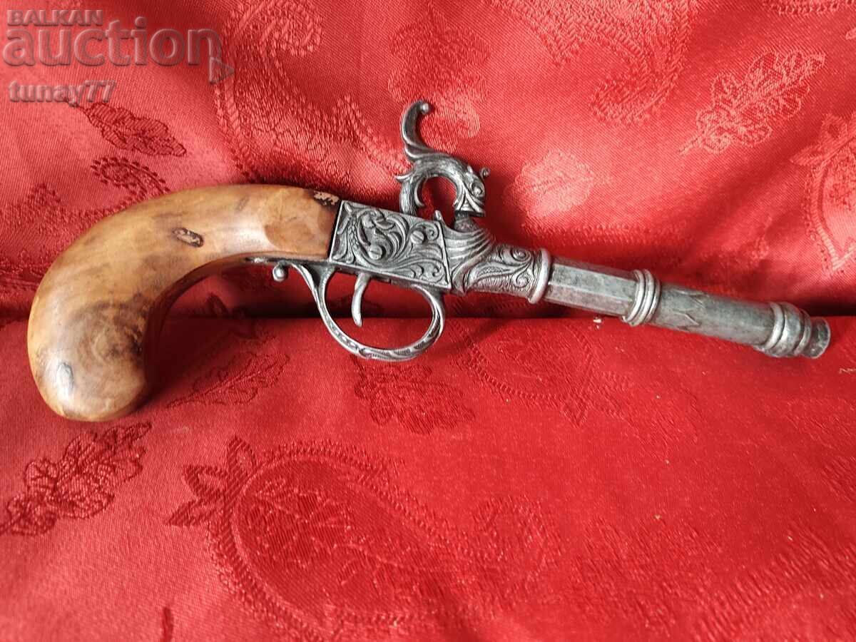 Antique flintlock (or percussion) pistol with price € 0.01 | 0.02 BGN
