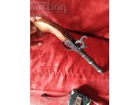 Antique flintlock (or percussion) pistol