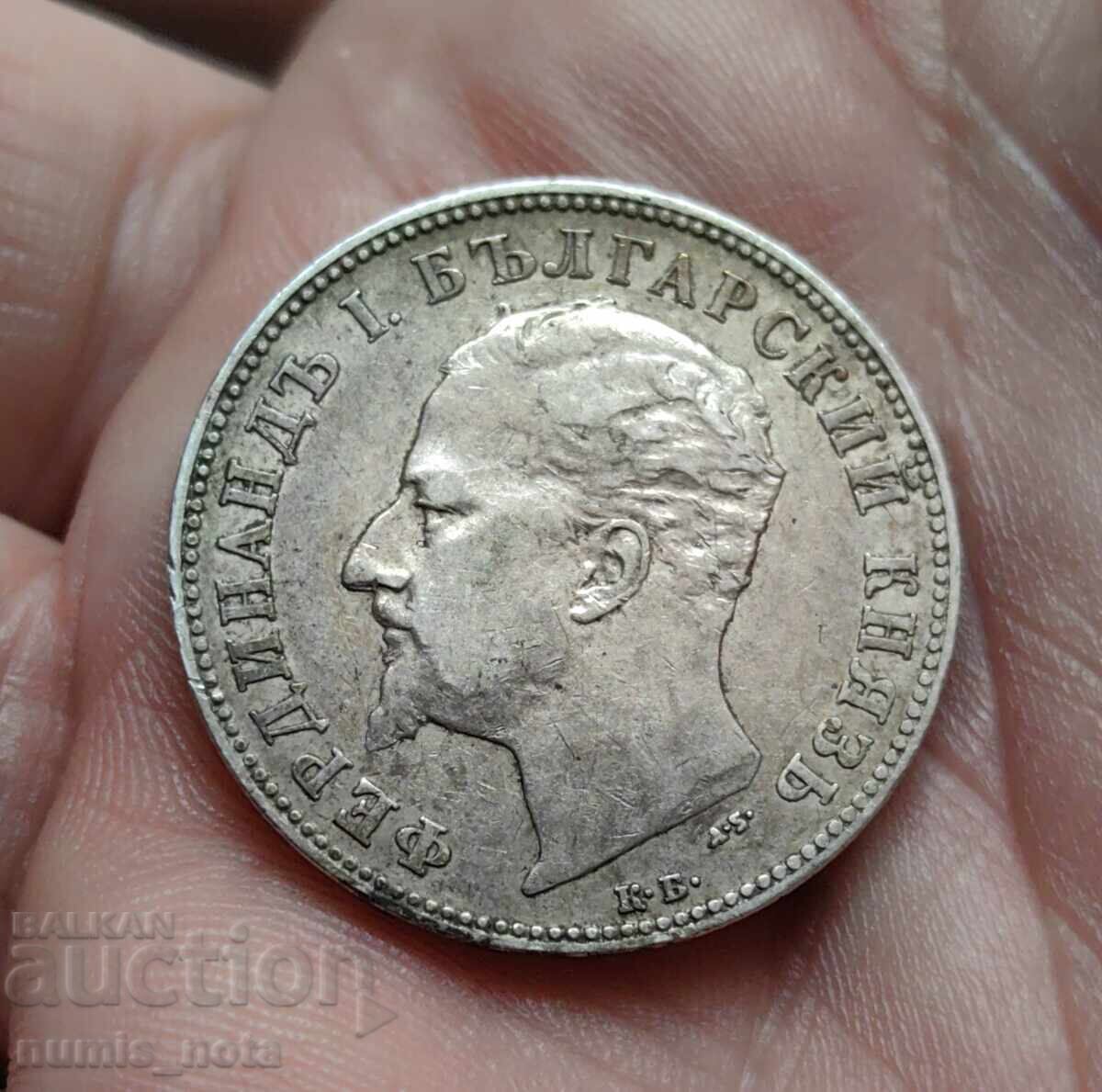 2 leva 1894 godina Bŭlgariya - 5