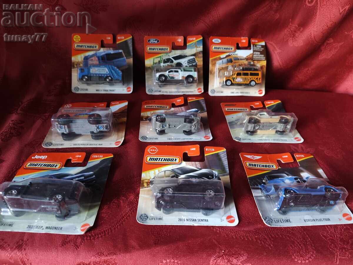 Аукцион 9 модела количa на Matchbox (Mattel) в оригиналните си блист Аукцион 9 модела количa на Matchbox (Mattel) в оригиналните си блист