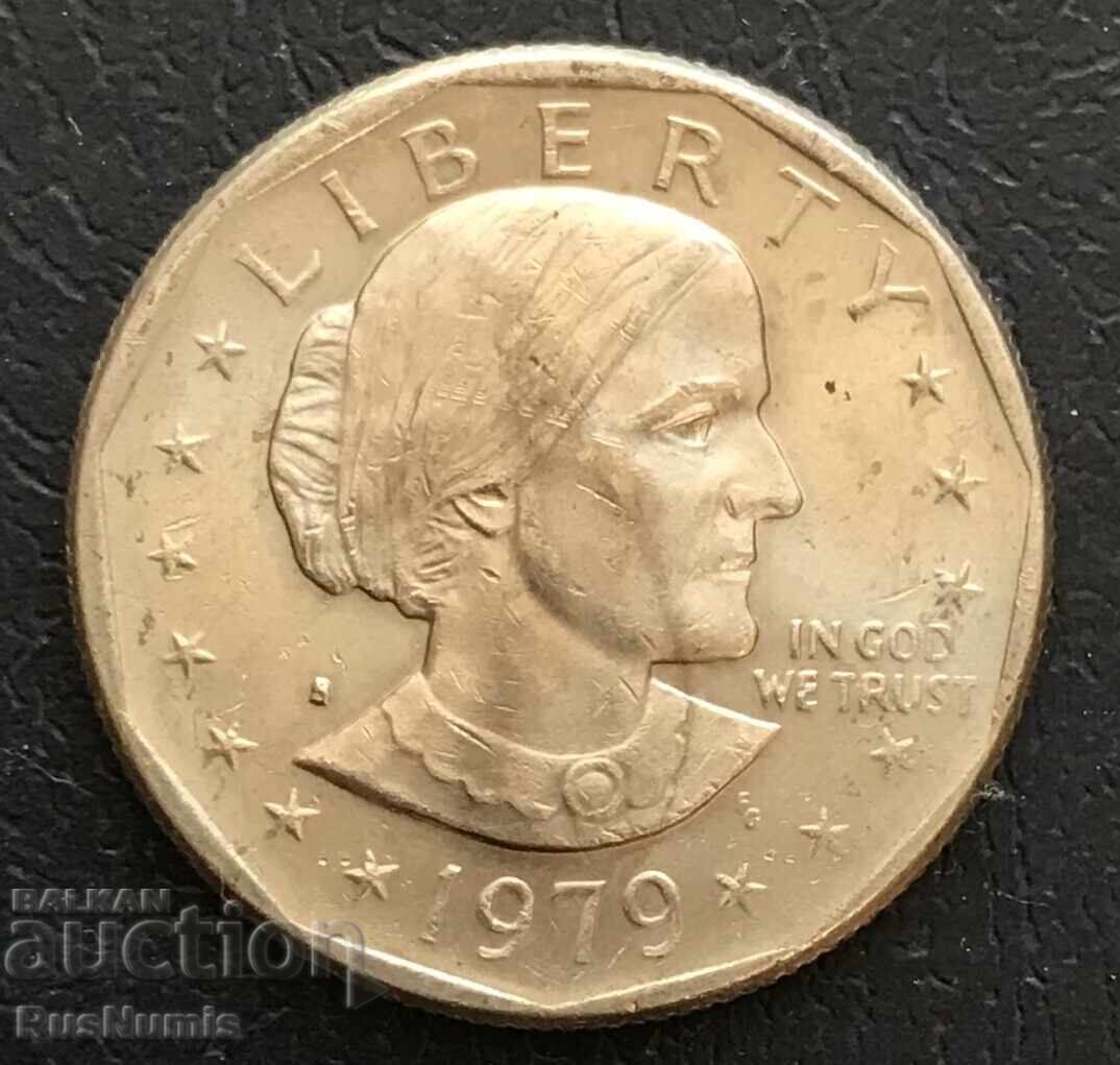 USA. 1 dollar 1979 (S). Susan B. Anthony