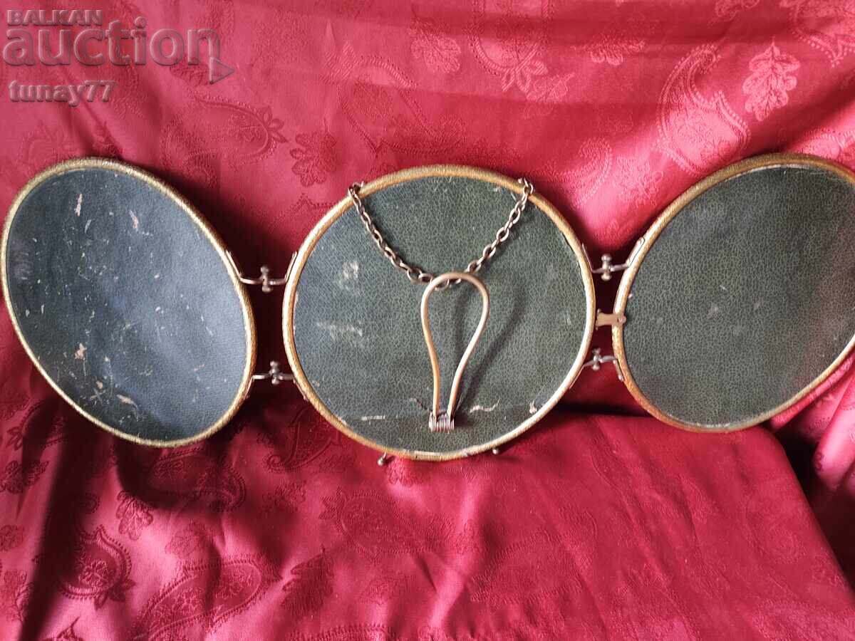 Vintage folding triple mirror (triptych) - 6 Vintage folding triple mirror (triptych) - 6