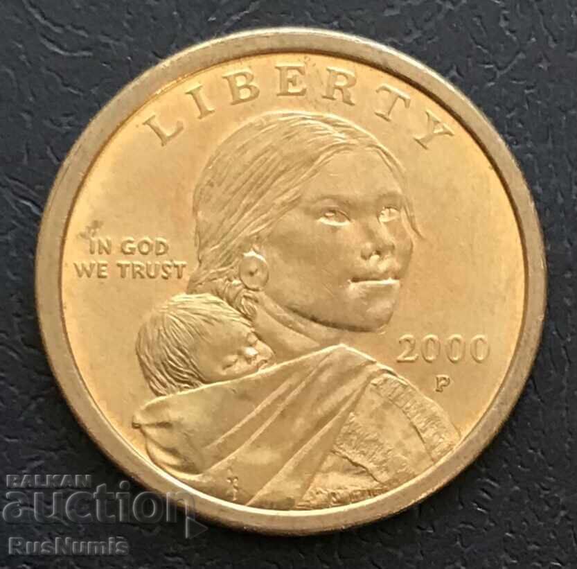 ΗΠΑ. 1 δολάριο 2000 (P). Sacagawea dollar ΗΠΑ. 1 δολάριο 2000 (P). Sacagawea dollar