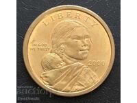 USA. 1 dollar 2000 (P). Sacagawea dollar