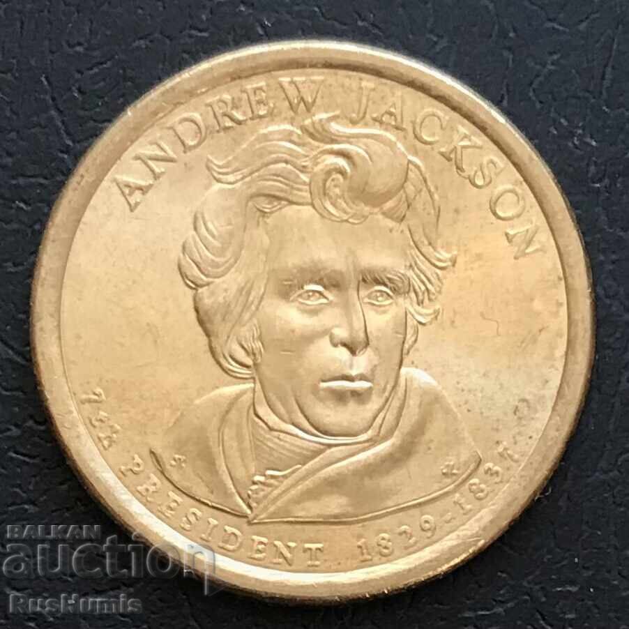 САЩ. 1 долар 2008 г.(D).Andrew Jackson. САЩ. 1 долар 2008 г.(D).Andrew Jackson.