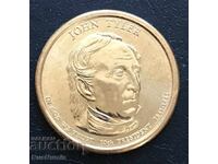 САЩ. 1 долар 2008 г.(D).John Tyler..