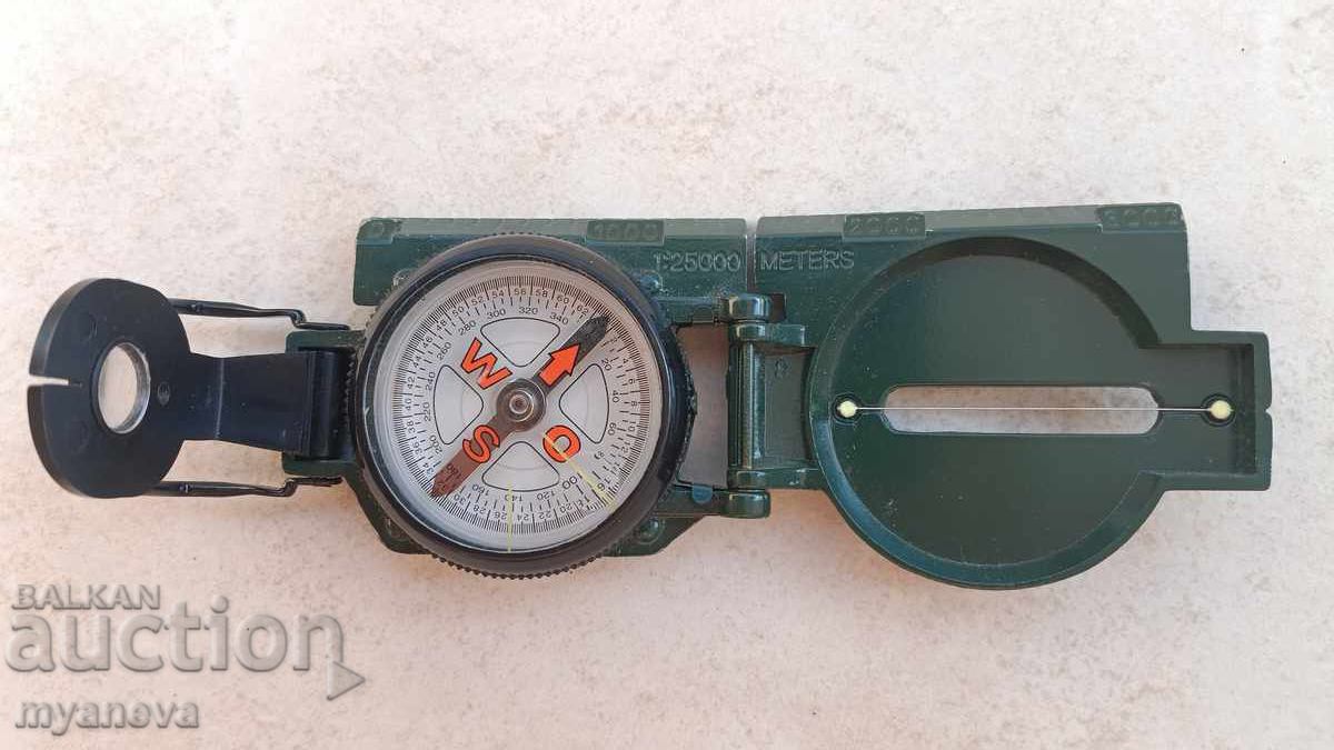 Military compass and folding knife