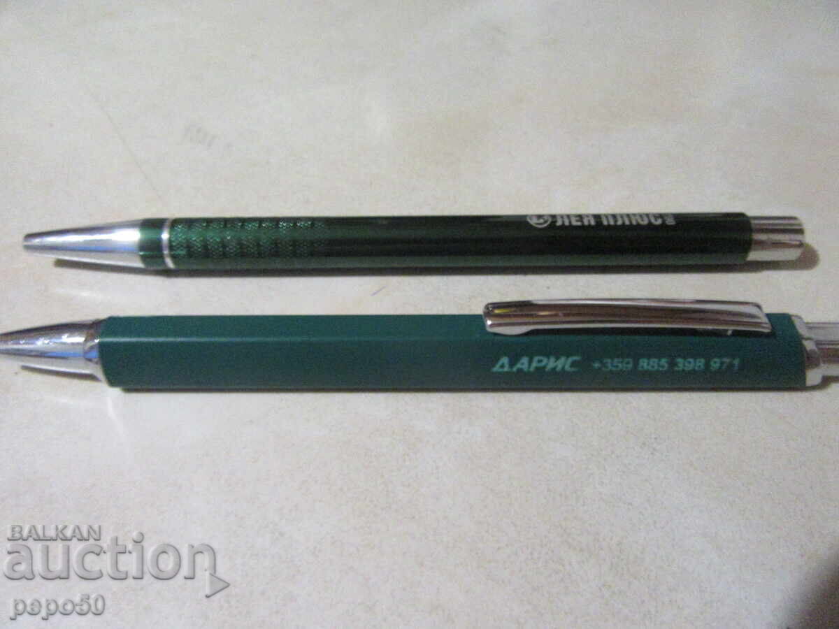 TWO INTERESTING METAL PENS