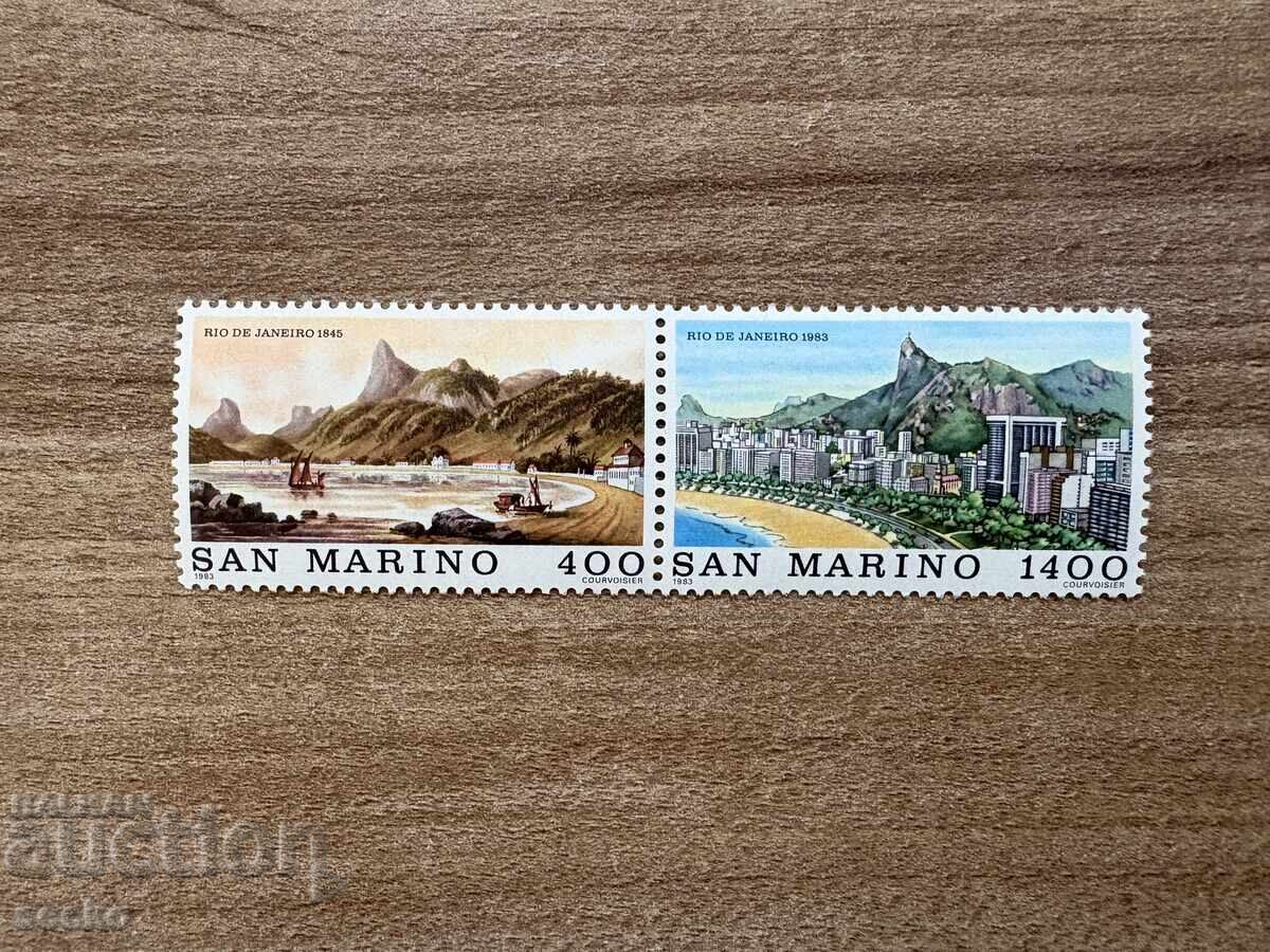 Сан Марино - Световни градове - Рио де Жанейро (1983) MNH Сан Марино - Световни градове - Рио де Жанейро (1983) MNH