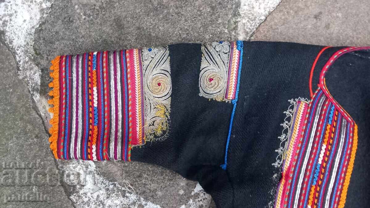 Auction Authentic Kyustendil folk costume saya wool rare metallic thread Auction Authentic Kyustendil folk costume saya wool rare metallic thread