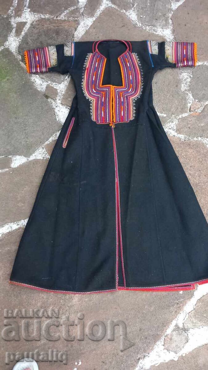 Authentic Kyustendil folk costume saya wool rare metallic thread Authentic Kyustendil folk costume saya wool rare metallic thread