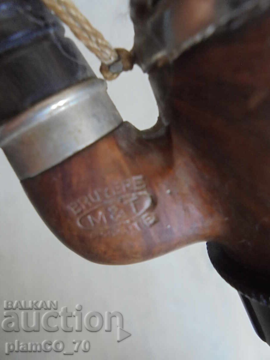 No. 8700 Antique wooden hunting pipe with a lid - 6 No. 8700 Antique wooden hunting pipe with a lid - 6