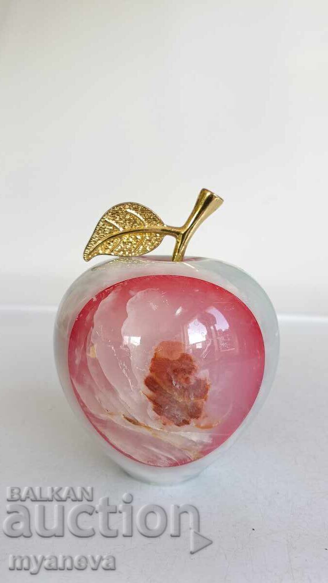 Apple, handmade from Pakistani onyx
