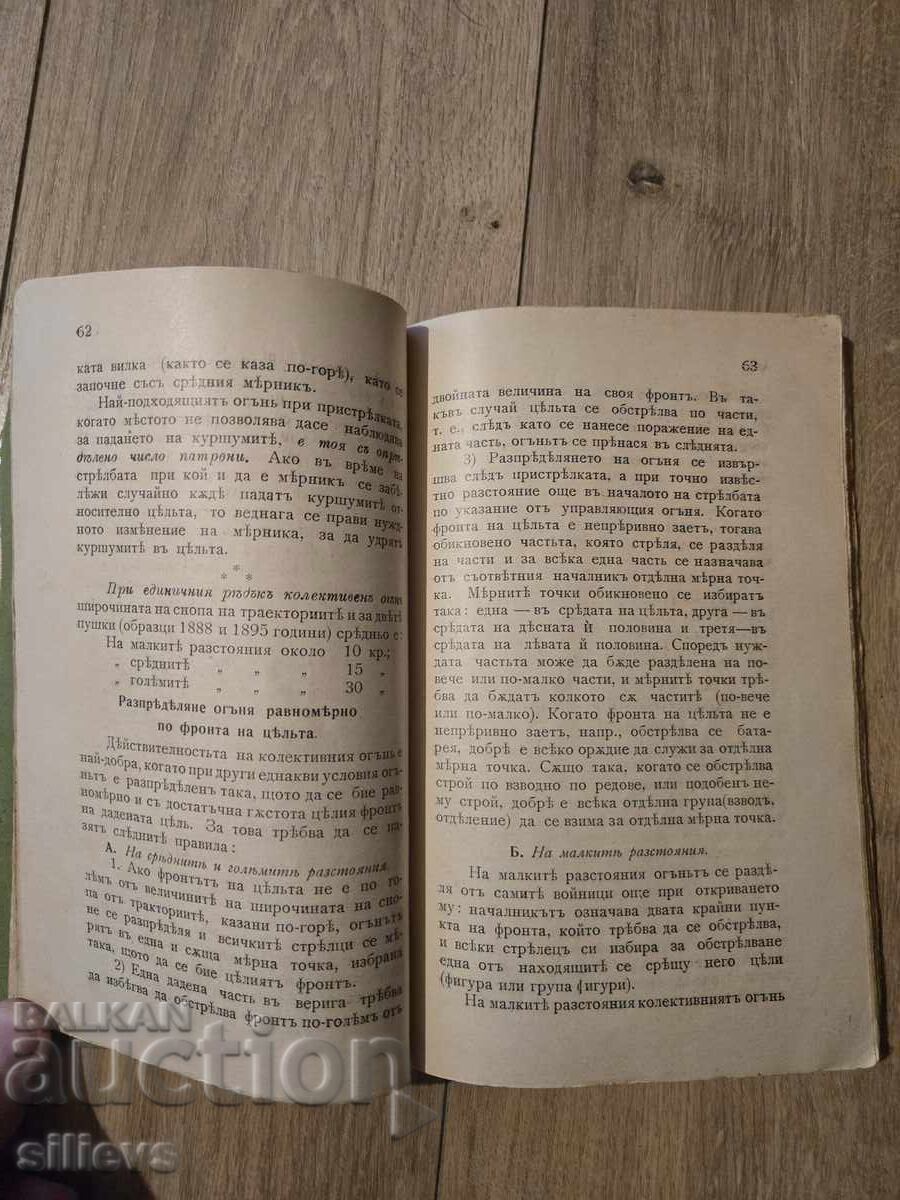 Аукцион Записки по ръчно оръжие на унтеръ офицеритъ 1905г. Аукцион Записки по ръчно оръжие на унтеръ офицеритъ 1905г.