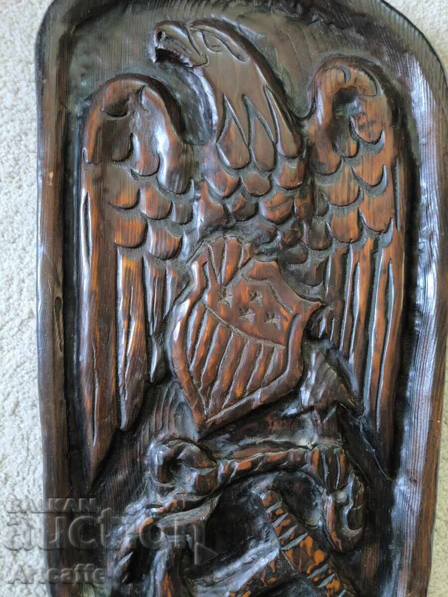 Livrarea Sculptură în lemn cu stema Forțelor Navale ale SUA Livrarea Sculptură în lemn cu stema Forțelor Navale ale SUA