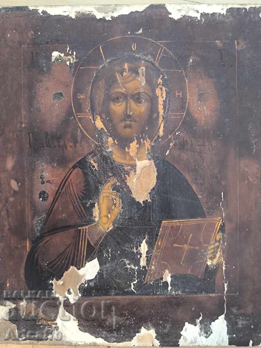 Delivery of Orthodox icon "Christ Pantocrator" with original oklad