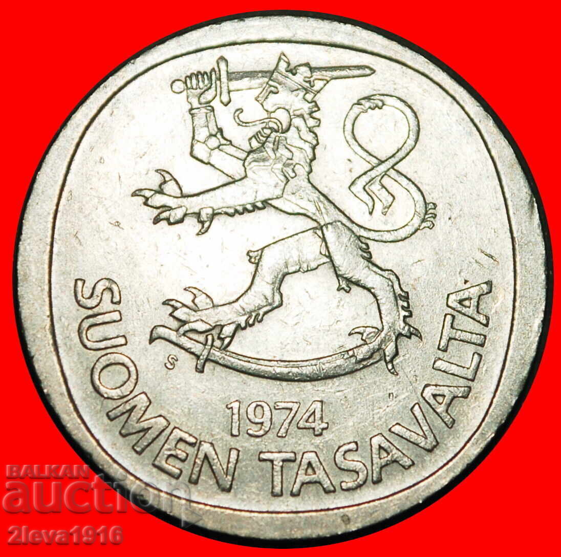 Ⰺ LION (1964-1993): FINLAND ★ 1 MARK 1974S NOT SILVER! A r1! με τιμή € 0.99 | 1.94 BGN