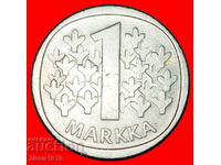 Ⰺ LION (1964-1993): FINLAND ★ 1 MARK 1974S NOT SILVER! A r1!