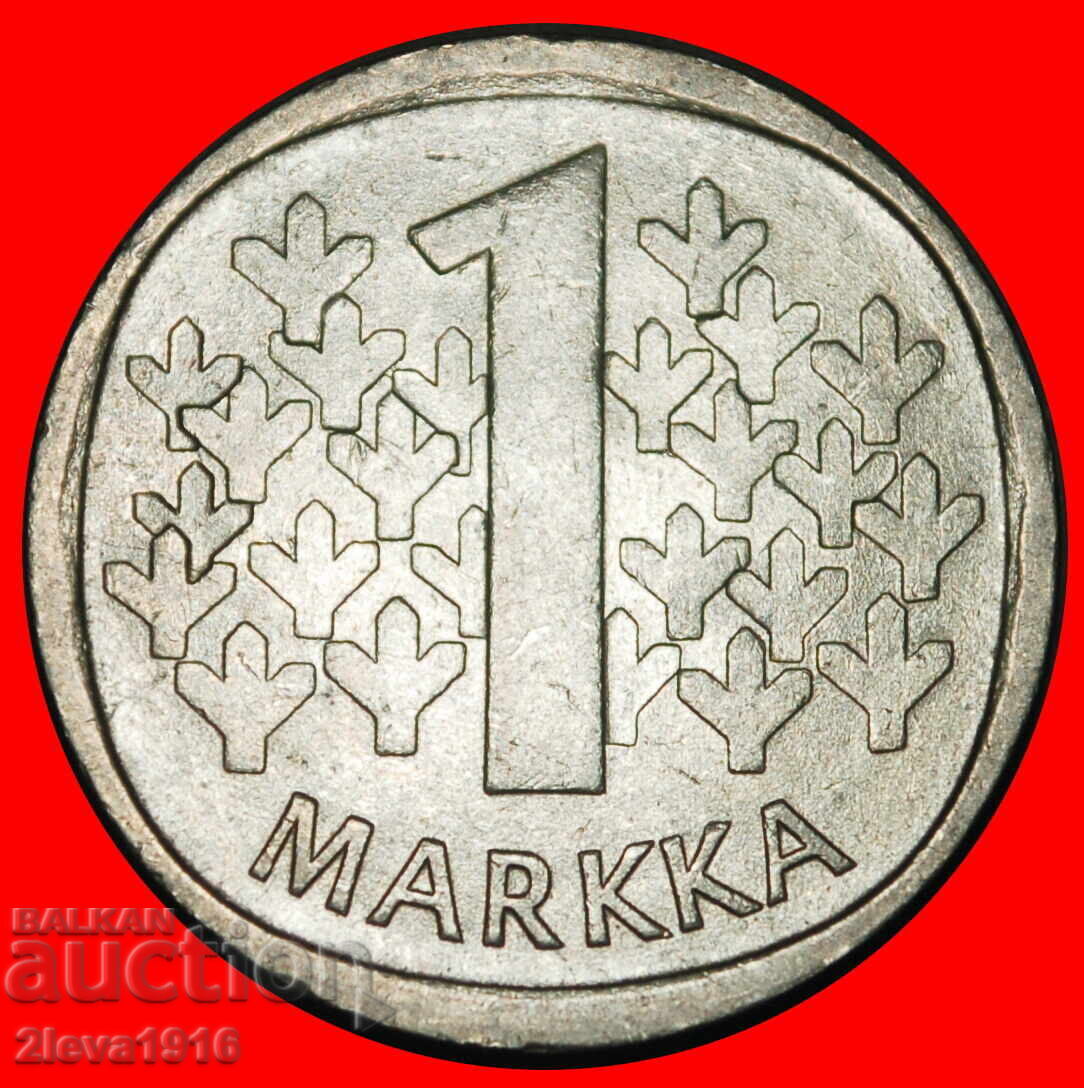 Ⰺ LION (1964-1993): FINLAND ★ 1 MARK 1977K NOT SILVER! A r1! Ⰺ LION (1964-1993): FINLAND ★ 1 MARK 1977K NOT SILVER! A r1!