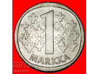 Ⰺ LION (1964-1993): FINLAND ★ 1 MARK 1977K NOT SILVER! A r1!