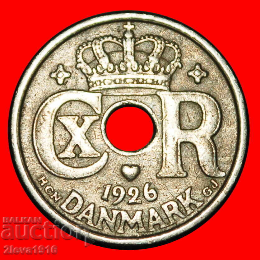 Ⰺ HOLE (1924-1947):DENMARK★10 ORE 1926 CHRISTIAN X 1912-1947 με τιμή € 1.59 | 3.11 BGN
