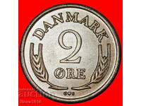 Ⰺ МОНОГРАМ (1960-1966): ДАНИЯ ★ 2 ЙОРЕ 1960 БРОНЗ! UNC!