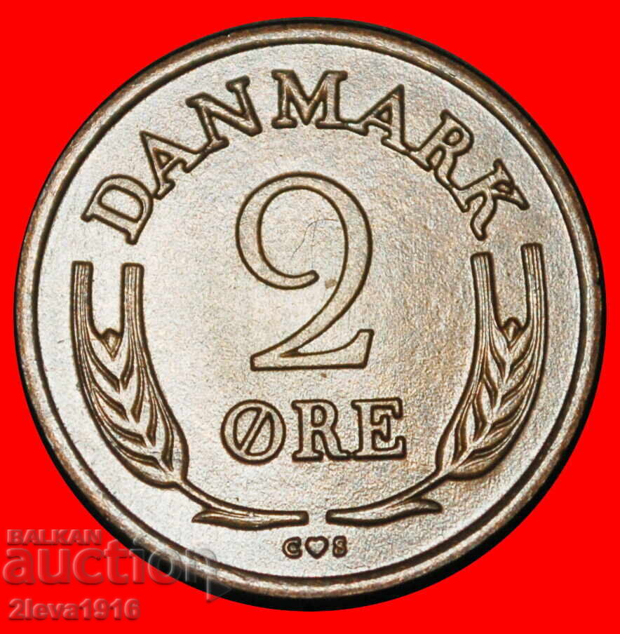 Ⰺ МОНОГРАМ (1960-1966): ДАНИЯ ★ 2 ЙОРЕ 1962 БРОНЗ! UNC! Ⰺ МОНОГРАМ (1960-1966): ДАНИЯ ★ 2 ЙОРЕ 1962 БРОНЗ! UNC!