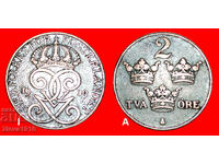 3 CROWNS (1909-1950): SWEDEN ★ 2 ORE 1909! DISCOVERY COIN!