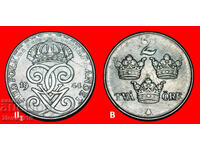 3 COROANE (1909-1950): SUEDIA ★ 2 ORE 1944! MONEDĂ DE DESCOPERIRE!