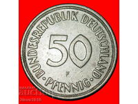NU ESTE COMUNIST 1949-2001: GERMANIA★50 PFENNIG 1950F BADEN-