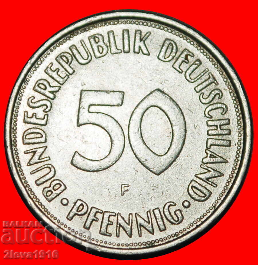 НЕ Е КОМУНИСТИЧЕСКА 1949-2001: ГЕРМАНИЯ★50 ПЕНИГА 1972F БАДЕН-