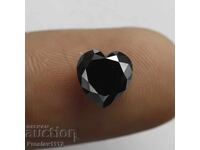 Black Diamond (Moissanite) Heart 1ct