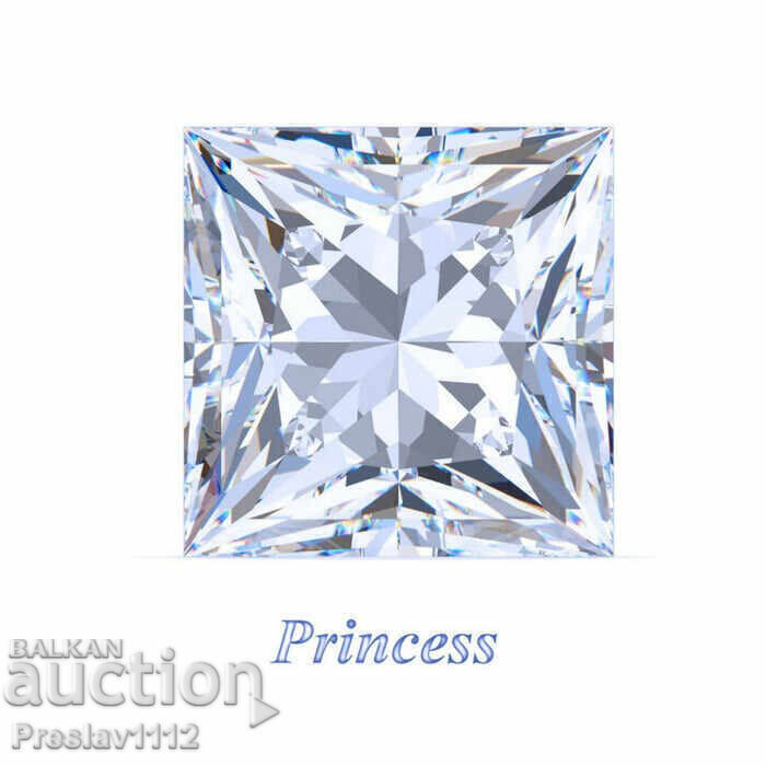 Δημοπρασία Διαμάντι (Μοϊσανίτης) Princess 0.8ct Δημοπρασία Διαμάντι (Μοϊσανίτης) Princess 0.8ct