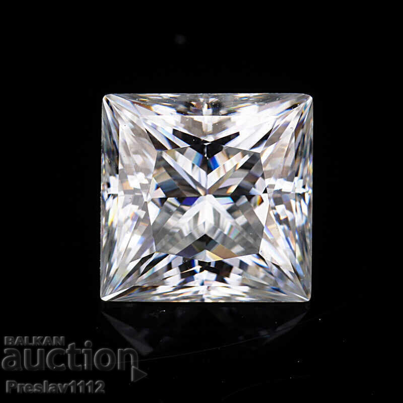 Παράδοση Διαμάντι (Μοϊσανίτης) Princess 0.8ct Παράδοση Διαμάντι (Μοϊσανίτης) Princess 0.8ct
