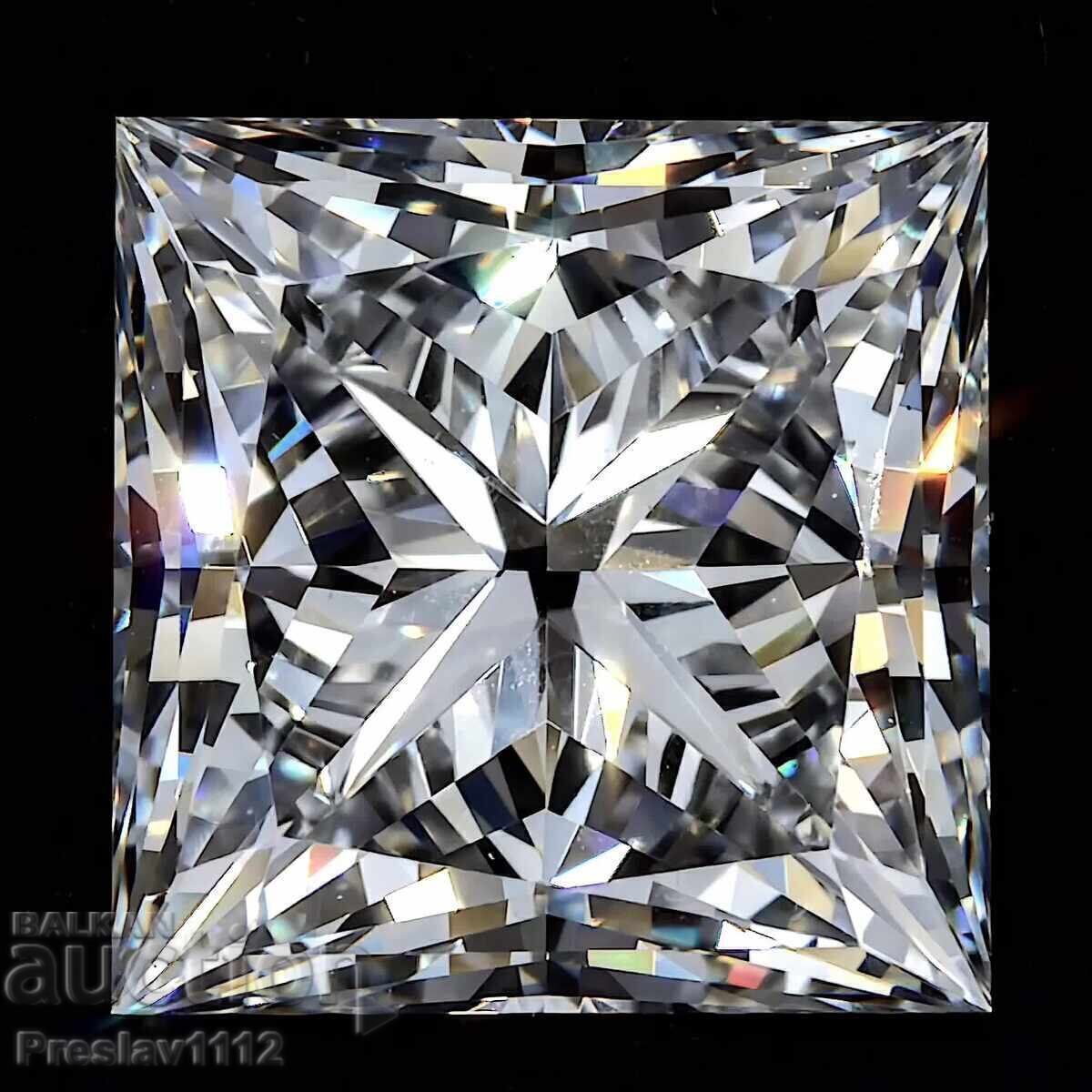 Διαμάντι (Μοϊσανίτης) Princess 0.8ct - 5 Διαμάντι (Μοϊσανίτης) Princess 0.8ct - 5