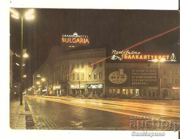 Card Bulgaria Sofia Νυχτερινή θέα*