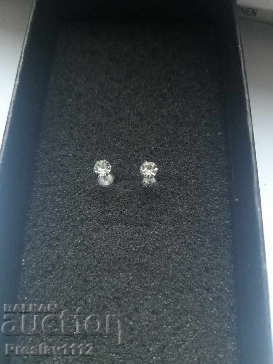 Earrings with 4mm Zircons with price € 1.00 | 1.96 BGN