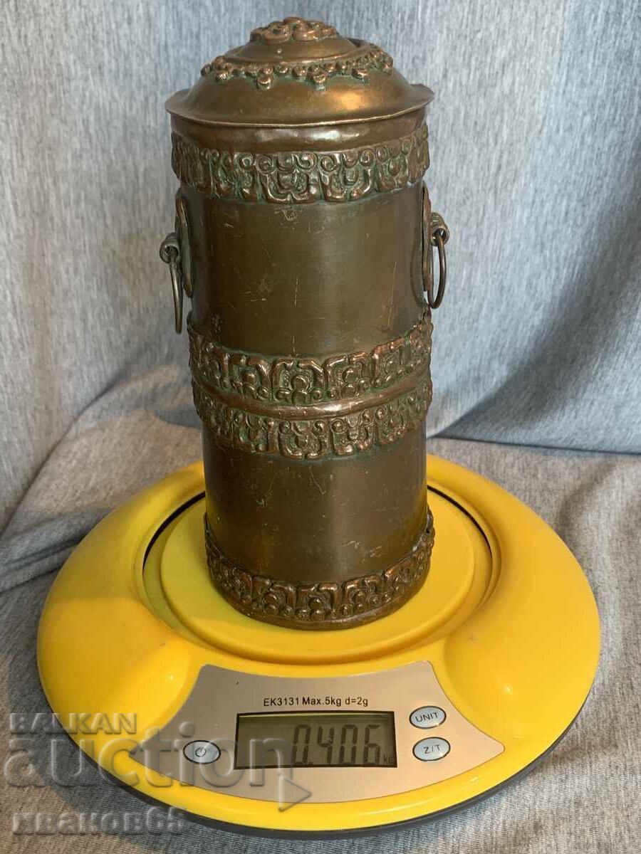 стар месингов съд кутия - 5