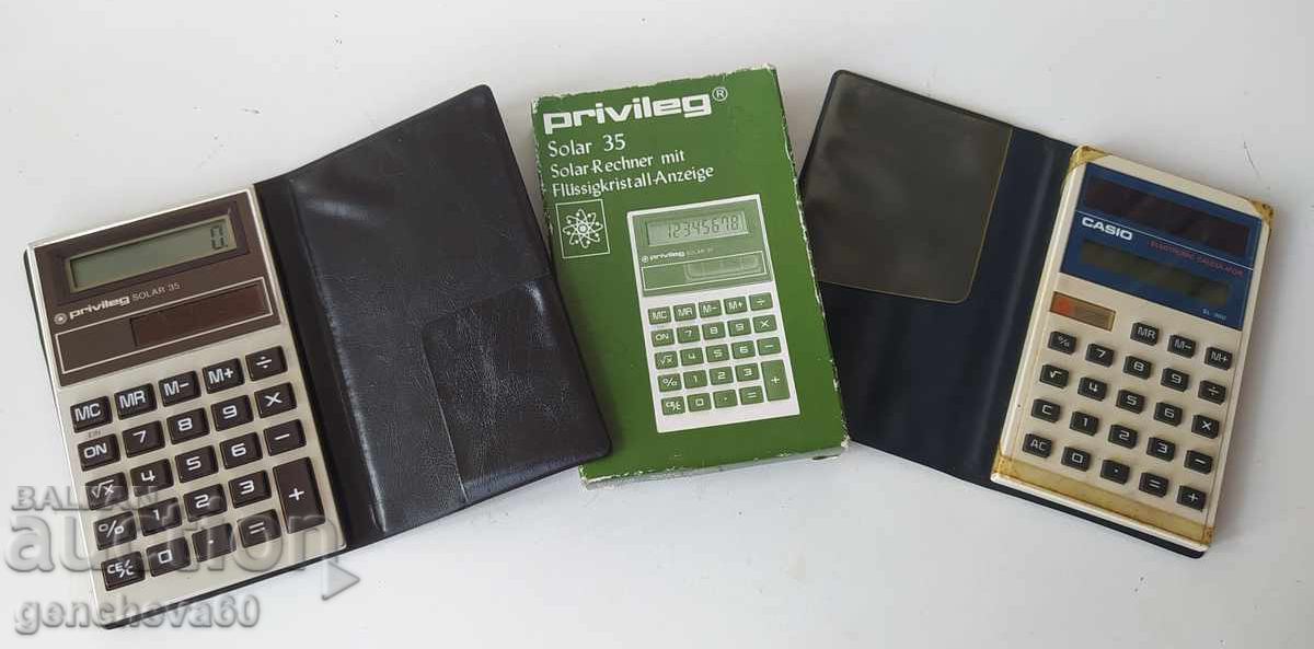 Σπάνιος ρετρό γερμανικός υπολογιστής Privileg και CASIO Σπάνιος ρετρό γερμανικός υπολογιστής Privileg και CASIO