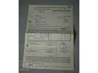 1950 Germania Document Nazist Hartă Ștampile