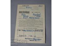 1946 Germania Document Nazist Hartă Ștampile